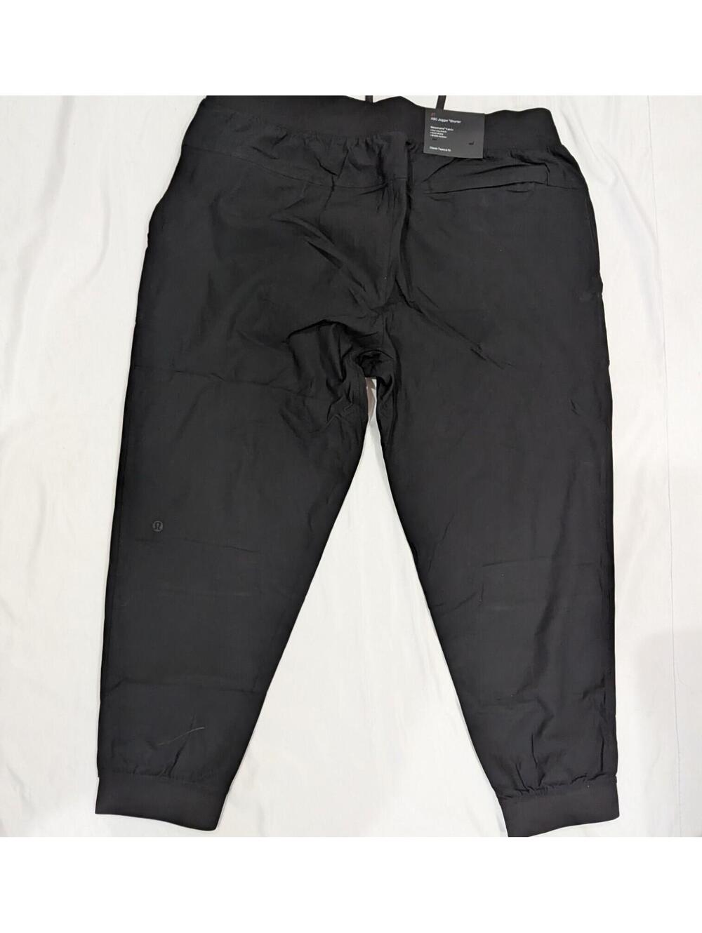 Lululemon ABC Jogger Shorter Pants Mens XL Black Warpstreme NWT - Picture 7 of 11